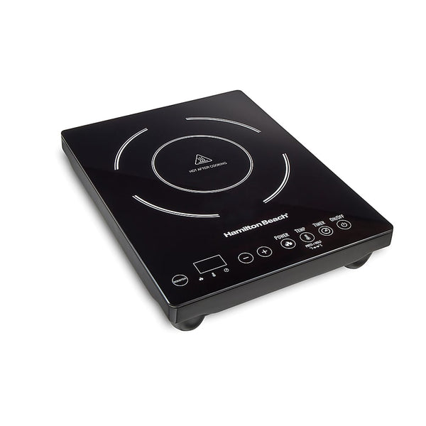 Hamilton Beach - 10 in. Wide 1 Element Single Electric Induction Cooktop - Black