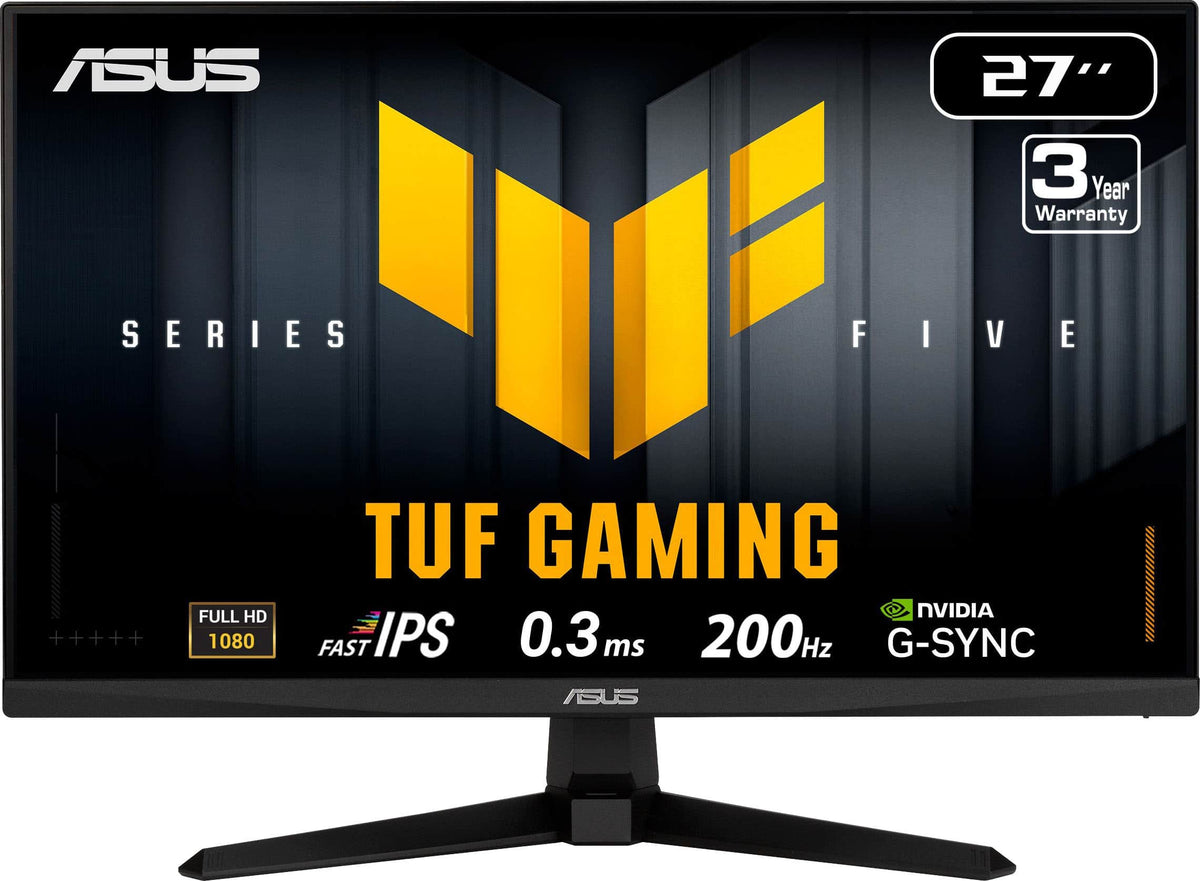 ASUS - TUF Gaming 27" FHD IPS 200Hz 0.3ms Gaming Monitor with G-SYNC/FreeSync Premium and HDR (DisplayPort, HDMI) - Black
