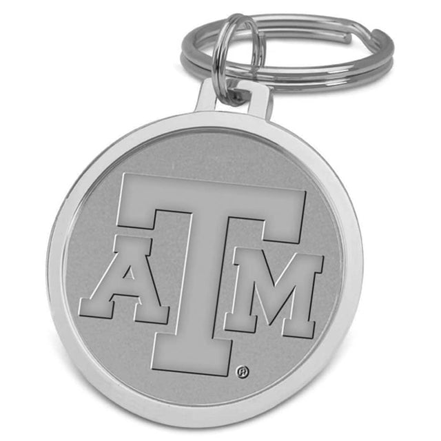 Front. Jardine - Silver Texas A&M Aggies Split-Wire Logo Key Ring - Silver.