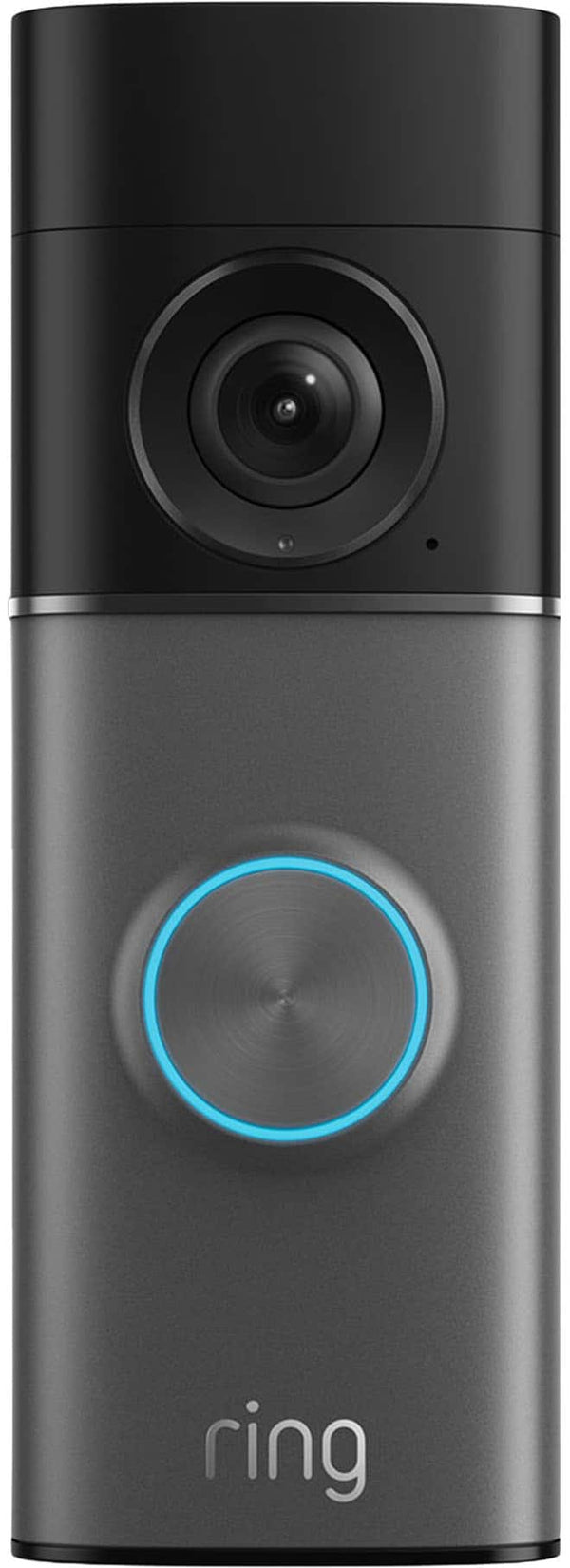 Ring - Wired Doorbell Pro, Retinal 4K for ultra-clear video, 10x Zoom, Night Vision for full-color in the near dark - Deep Silver