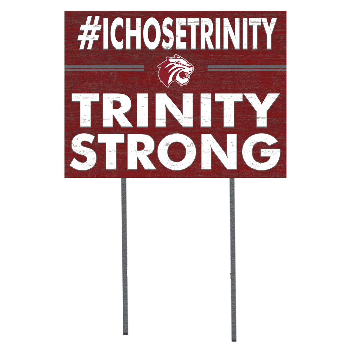 Jardine - Trinity Tigers 18'' x 24'' I Chose Lawn Sign - Red