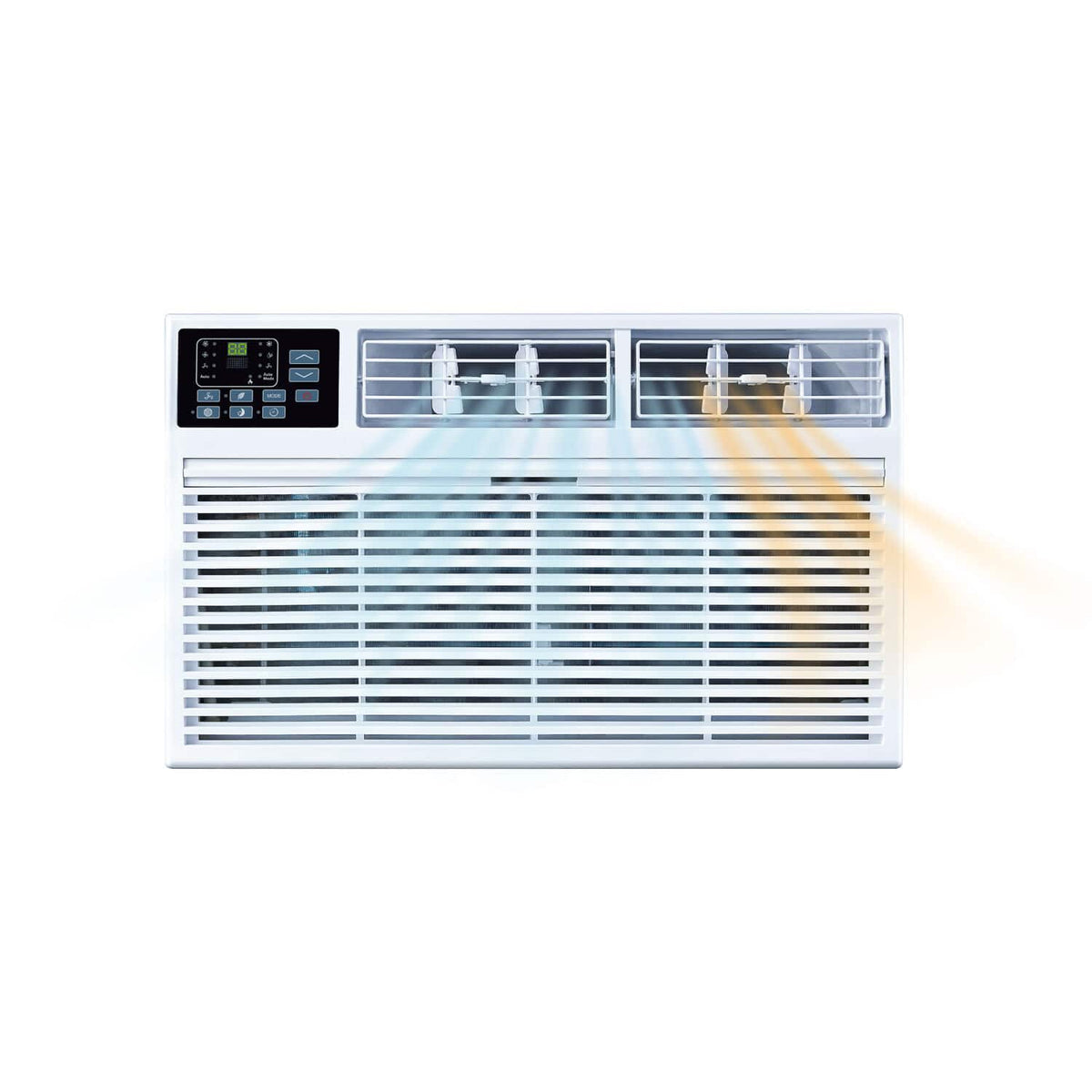 Whirlpool - 550 Sq. Ft. 12,000 BTU 230V Through the Wall Air Conditioner with 10,600 BTU Supplemental Heat Capability - White
