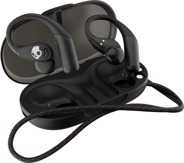 Front. Skullcandy - Push 540 Open-Ear True Wireless Bluetooth Open Earbuds - Black.