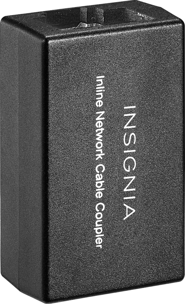 Front. Insignia™ - Cat-6 RJ-45 In-Line Coupler - Black.