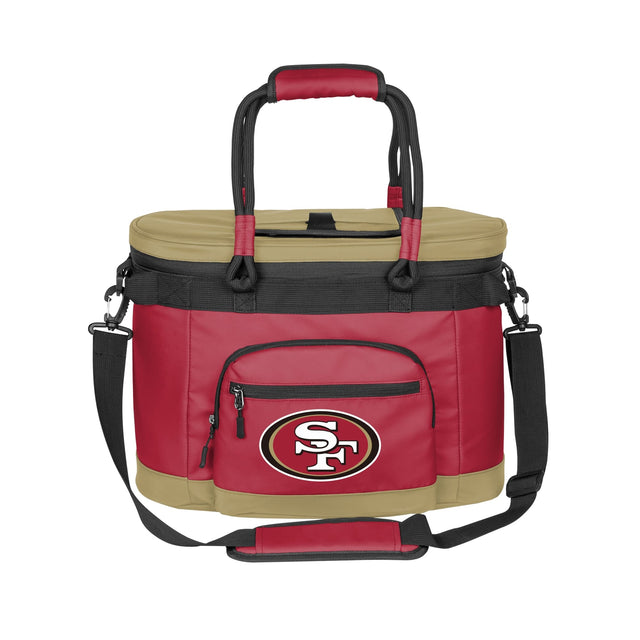 Front. Logo Brands - San Francisco 49ers 35 Can Flex Cooler - Cardinal.