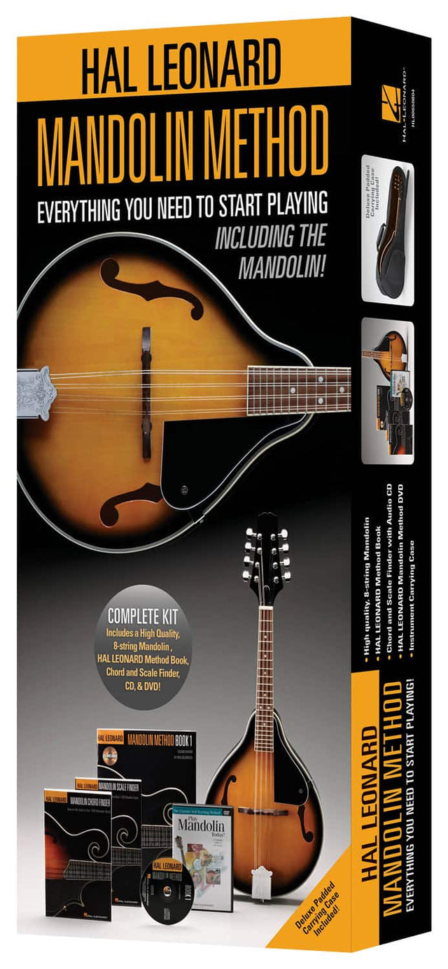 Front. Hal Leonard - Mandolin Method Pack - Orange/Black/White/Gray.