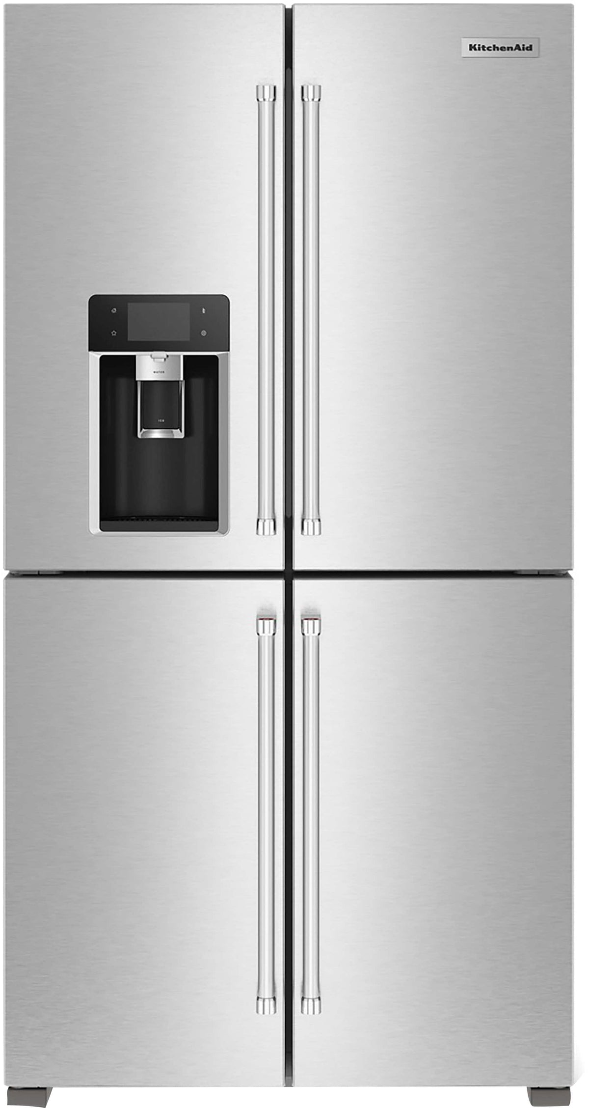 KitchenAid - 36 in. Wide 19.4 cu. ft. French Door Refrigerator with Flexible Temperature Zone - Stainless Steel