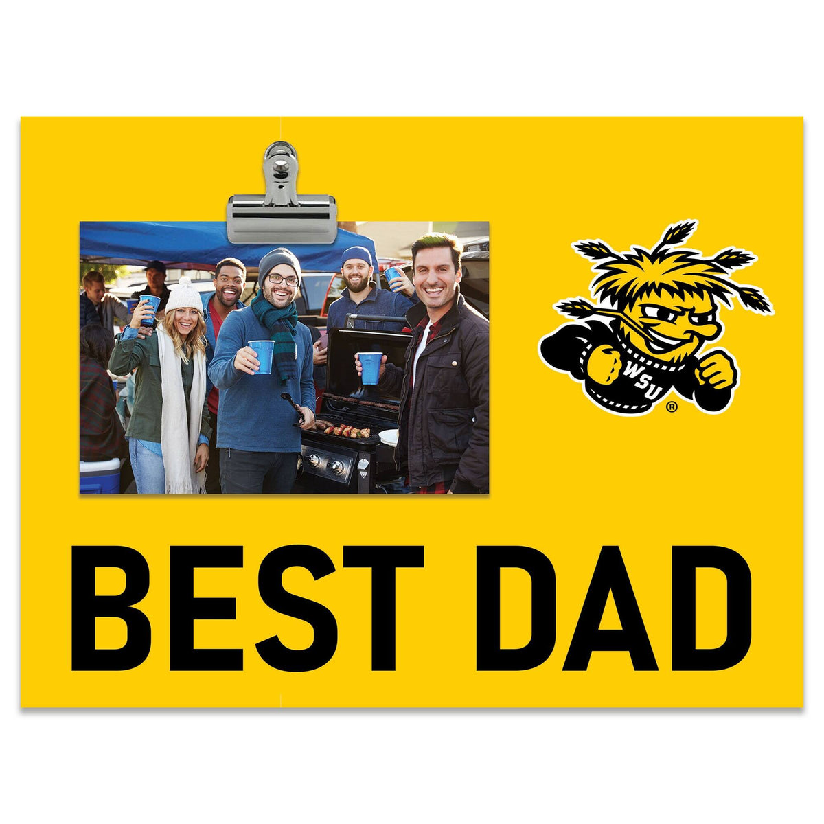 Fan Creations - Wichita State Shockers 8" x 10.5" Briteline Best Dad Clip Frame - Multicolor