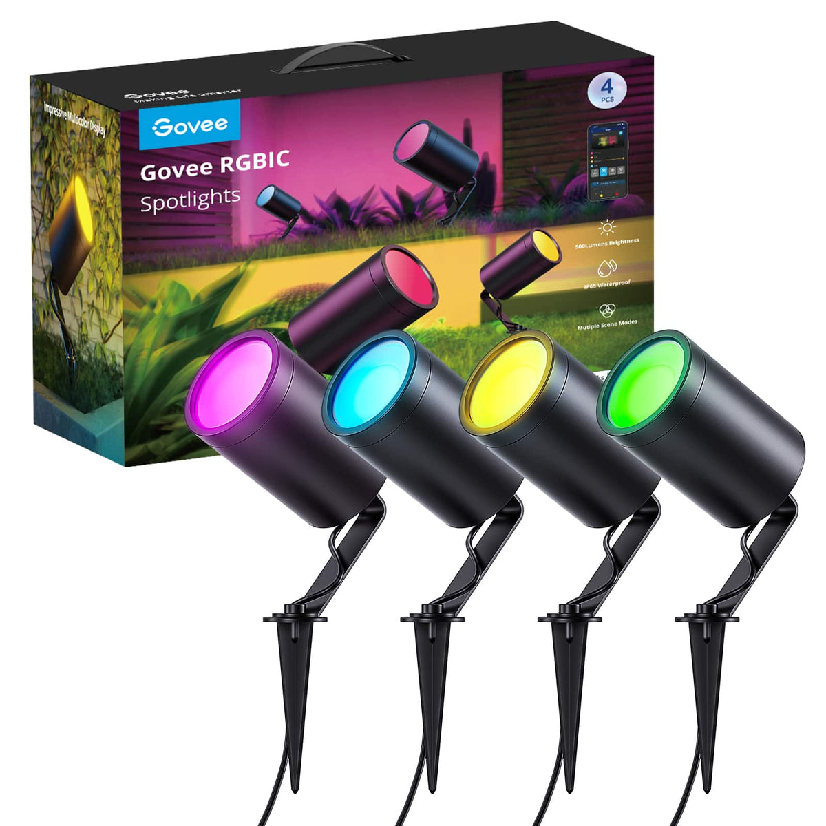 Govee - Spotlights 4 Packs - Multi
