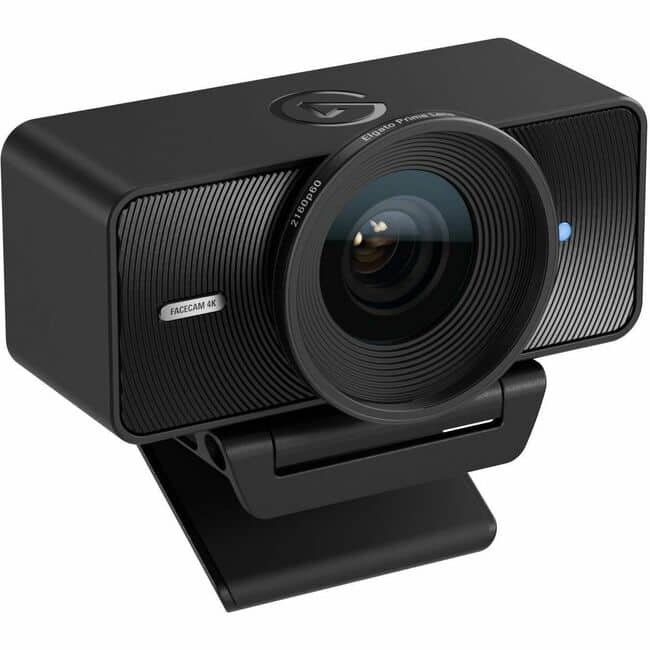 Elgato - FaceCam Webcam - 60 fps - Black - USB 3.0 Type C - 4K - 3840 x 2160 Video - CMOS Sensor - Fixed Focus - 90°