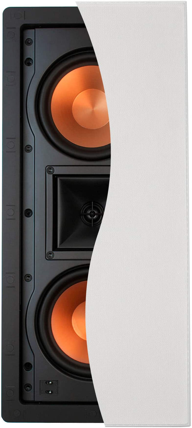 Front. Klipsch - Klipsch R-5502-W II In-Wall Speaker - Each - Black.