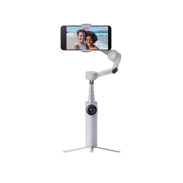 Front. Insta360 - Flow 2 AI Tracker Bundle Gimbal Stabilizer for Smartphones - Stone Gray.