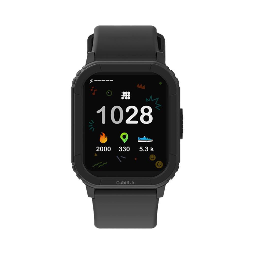 Cubitt - Jr. Kids Smartwatch Fitness Tracker for Boys and Girls with Silicone band. - Black - (2024)