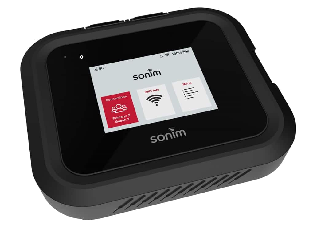Sonim - H500 5G Mobile Hotspot | 5G Travel Router with Global Support Unlocked IP68 & MIL-STD-810H | Wi-Fi 6E - Black