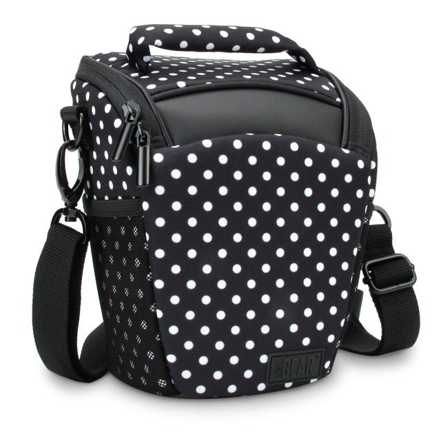 Front. USA Gear - Portable DSLR Camera Case Bag with Top Loading accessibility.