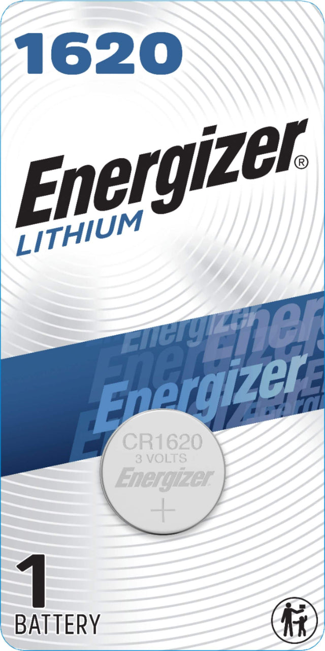 Front. Energizer - Energizer 1620 Lithium Coin Battery, 1 Pack - silver.