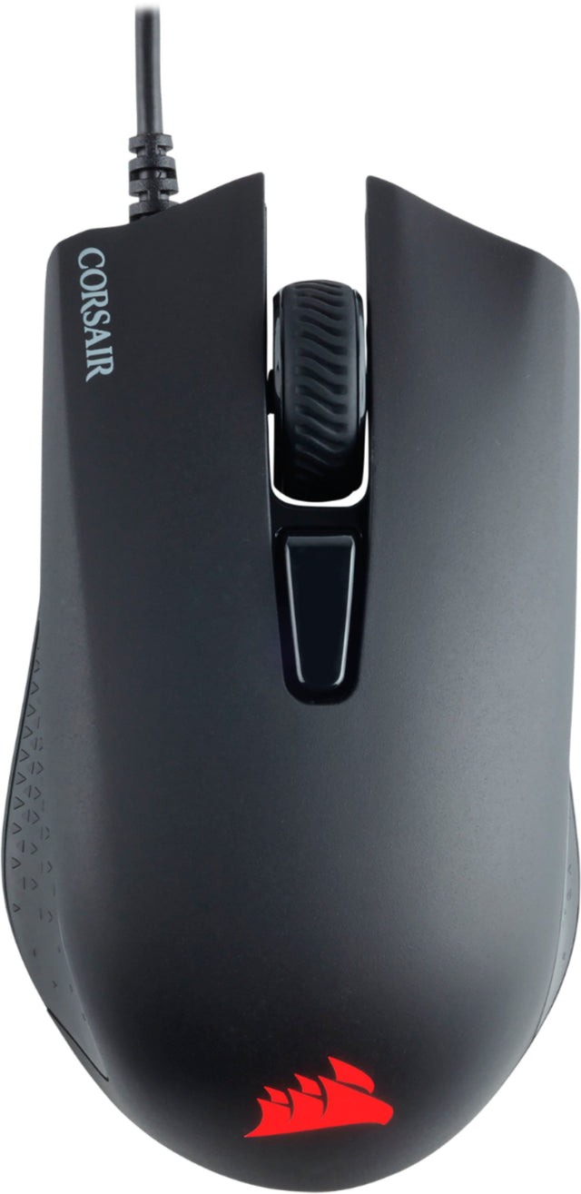 Front. CORSAIR - HARPOON RGB PRO FPS/MOBA Wired Optical Gaming Mouse - Black.
