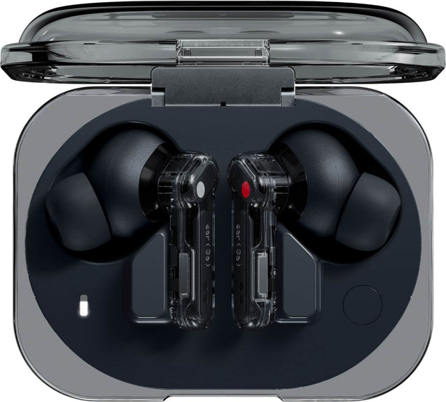 Front. Nothing - Ear (3a) Wireless Bluetooth In-Ear Earbuds - Black.