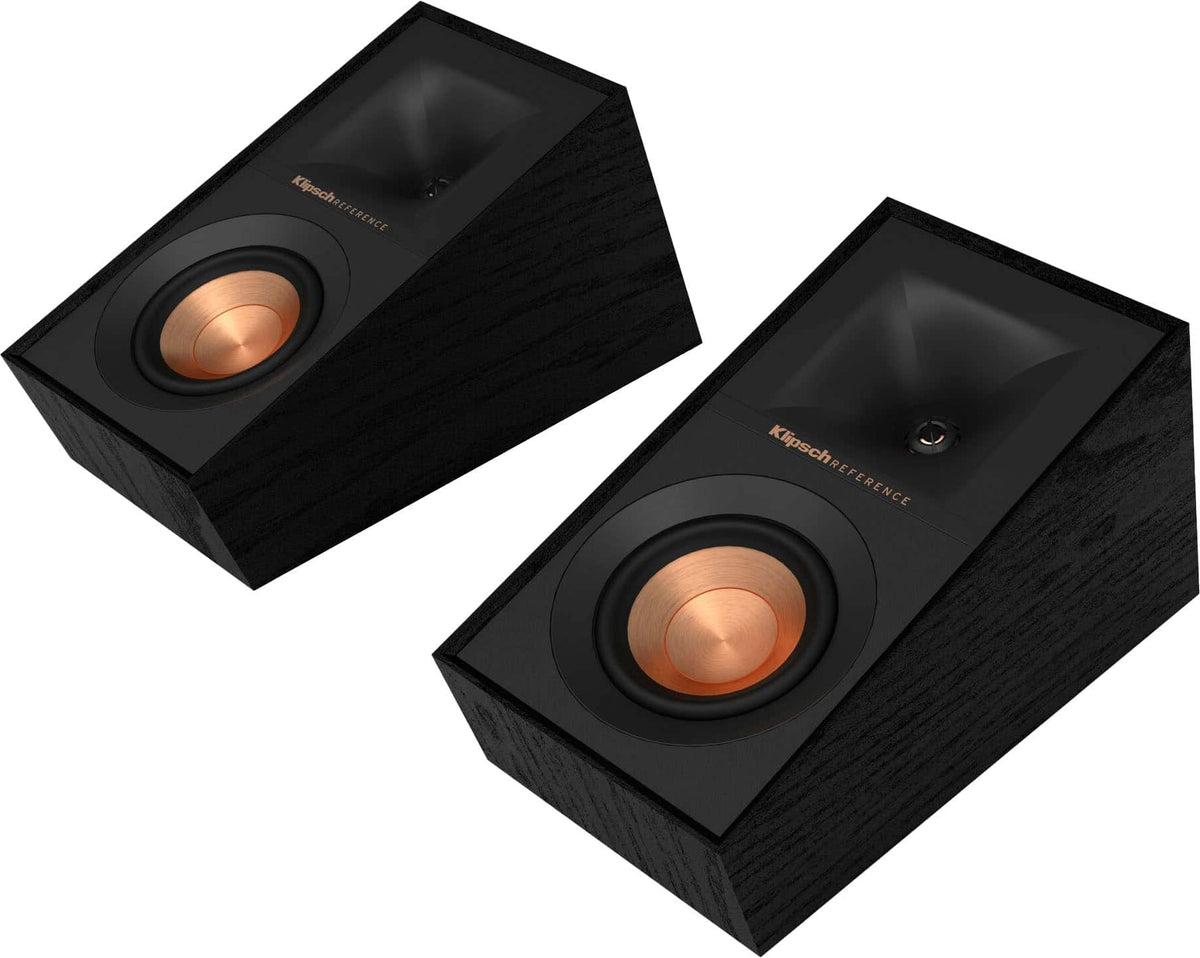 Klipsch - R-40SA Reference Series 4" 100-Watt Passive 2-Way Height Channel Speakers (Pair) - Black