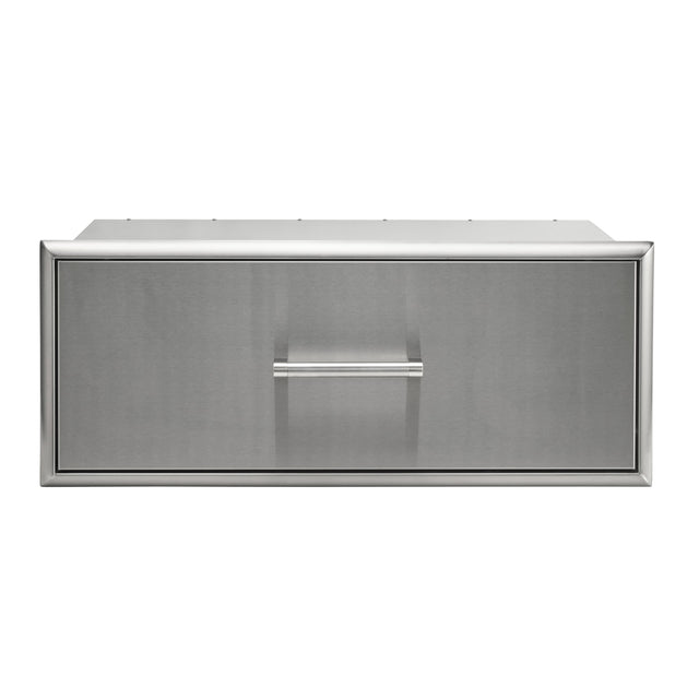 Front. Coyote Outdoor Living - Coyote Outdoor Living 36" Single Storage Drawer - Stainless Steel.