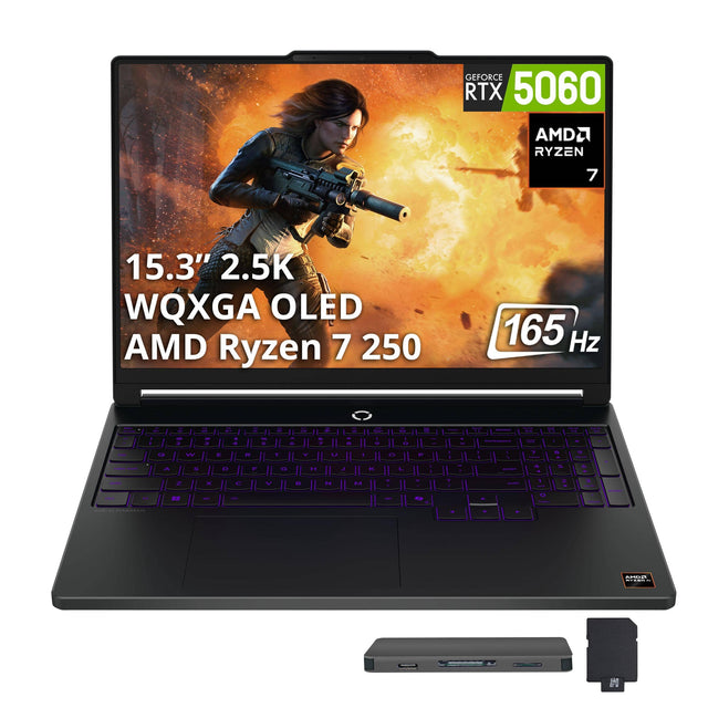 GEFORCE RTX 5060  
AMD RYZEN 7  
15.3" 2.5K WQXGA OLED  
AMD Ryzen 7 250  
165 Hz  

THE  
I  
IT  
$  
%  
&  
a  
9  
R  
-  
barband  
/  
+  
Q  
W  
E  
R  
T  
Y  
U  
I  
O  
P  
1  
:  
-  
7  
-  
9  
Serve  
A  
S  
D  
F  
G  
H  
J  
L  
4  
5  
&  
on  
Z  
x  
C  
V  
N  
M  
7  
shift  
1  
2  
3  
An  
22  
all  
D  
AFT  
D  
-  
o  
AMDO STERNS