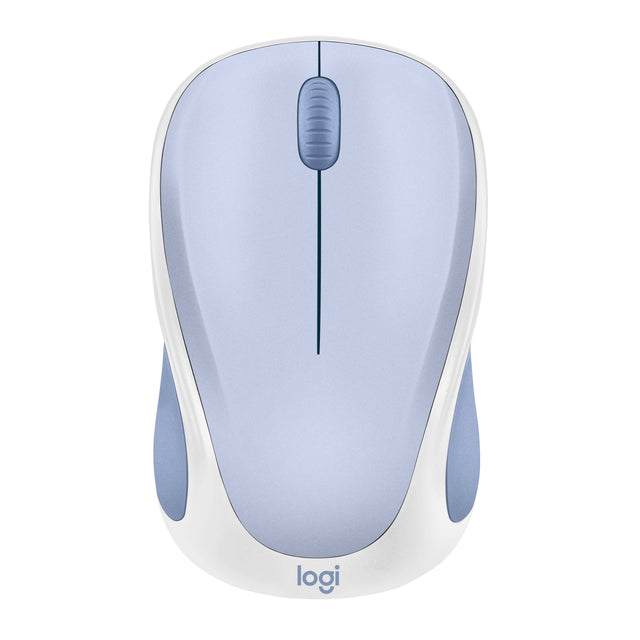 Front. Logitech - Design Mouse Limited Edition Wireless Optical 3-button Mouse with Broad Compatibility - Light Lilac.