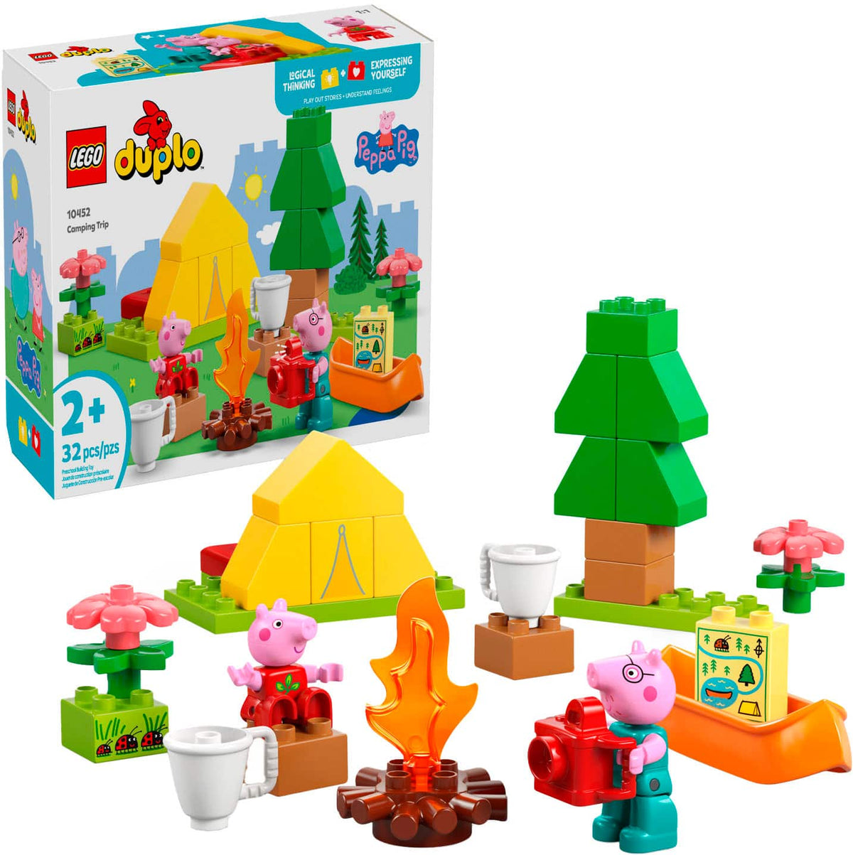 LEGO - DUPLO Peppa Pig Camping Trip Building Toy 10452