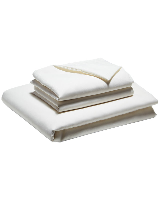 Front. VEVOR - 4-Piece Bed Sheet Set - King Size, 100% Brushed Microfiber Bedding Set with 2 Pillowcases, 1 Flat Sheet & 1 Fitted Sheet - White.