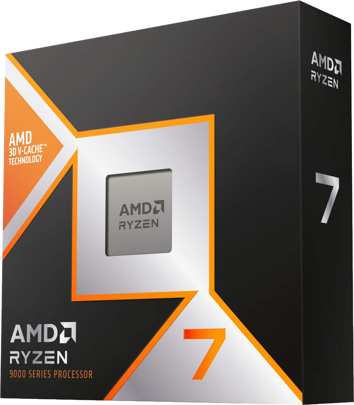 AMD - Ryzen 7 9850X3D 8-Core - 16-Thread 3.4GHz (5.6GHz Max Boost) Socket AM5 PCI Express 5.0 Unlocked Desktop Processor - Silver