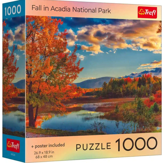 1000 Fall in Acadia National Park  
Trefl  
99320  
+ poster included  
PUZZLE 1000  
26.9 x 18.9 in  
68 x 48 cm