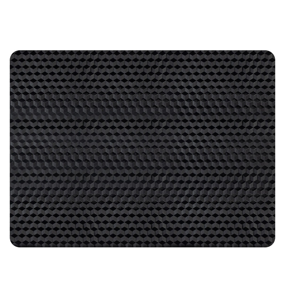Winado - 36" x 48" x 0.06" Eco Friendly PVC Chair Mat with Nails, 3D Geometric Texture for Office, Gaming Chair Carpet Protection - Black