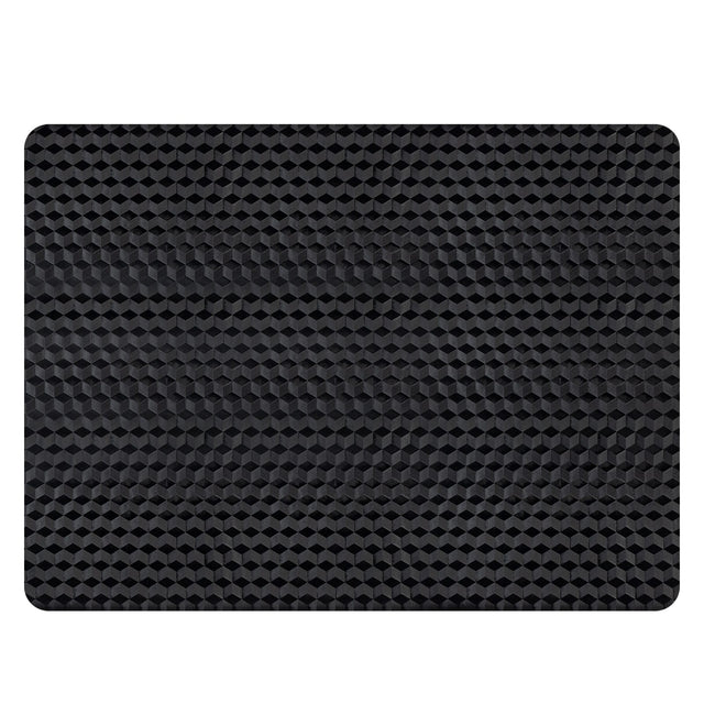 Front. Winado - 36" x 48" x 0.06" Eco Friendly PVC Chair Mat with Nails, 3D Geometric Texture for Office, Gaming Chair Carpet Protection - Black.