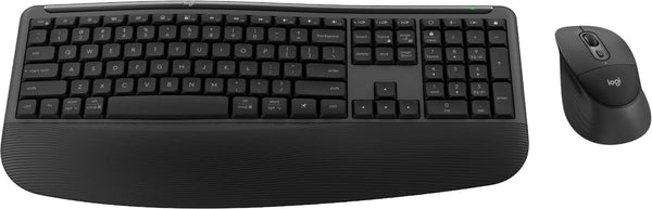 Logitech - Signature Comfort Plus Combo MK880 Wireless Keyboard and Mouse Combo with Palm Rest and Silent Clicks - Black