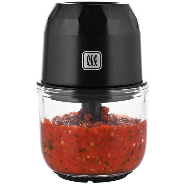 Toastmaster - 1 Cup Cordless Glass Mini Chopper - Black