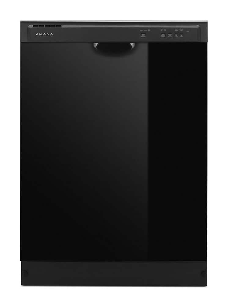 Amana - 24" Front Control Built-In Dishwasher with Triple Filter Wash and 59 dBA - Black