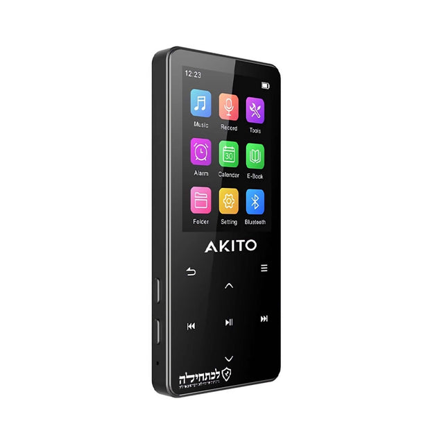 12:23  
Music  
Record  
Tools  
Alarm  
Calendar  
E-Book  
Folder  
Settings  
Bluetooth  
AKITO  
K4  
NI