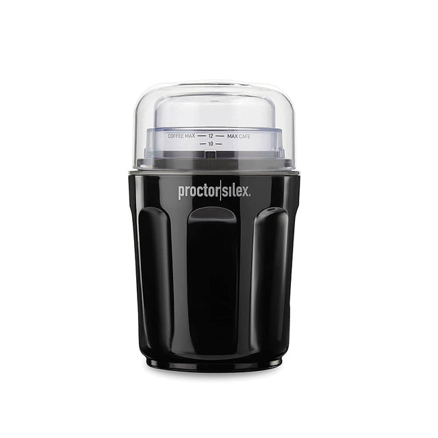 Front. Proctor Silex - Sound Shield Coffee Grinder - BLACK.