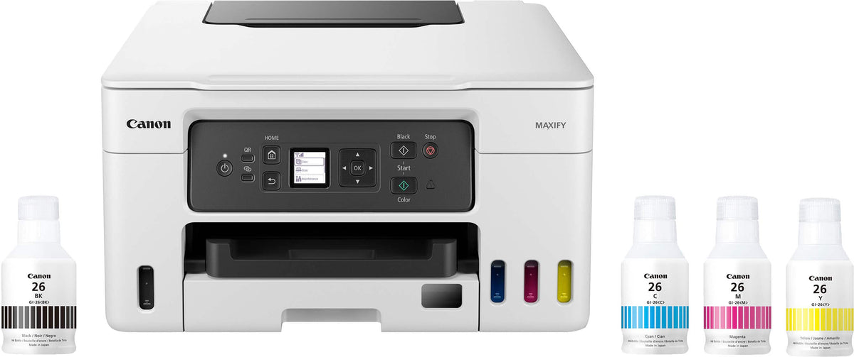 Canon - MAXIFY MegaTank GX3020 Wireless All-In-One Inkjet Printer - White