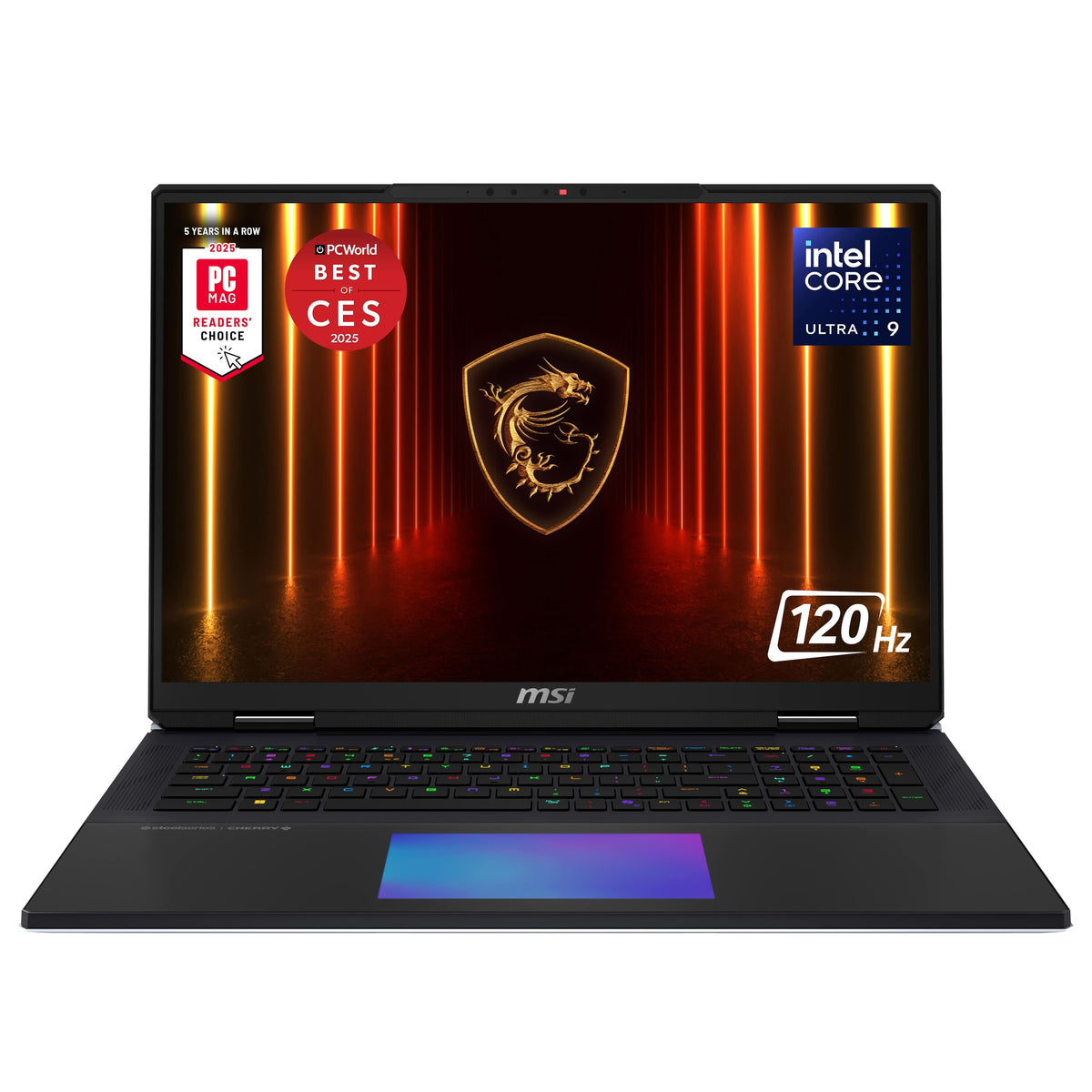 MSI - TITAN 18 HX AI 18" 120Hz UHD+ Mini LED Gaming Laptop - Intel Ultra 9-285HX-GeForce RTX 5080-64GB Memory-4TB SSD Storage - Core Black