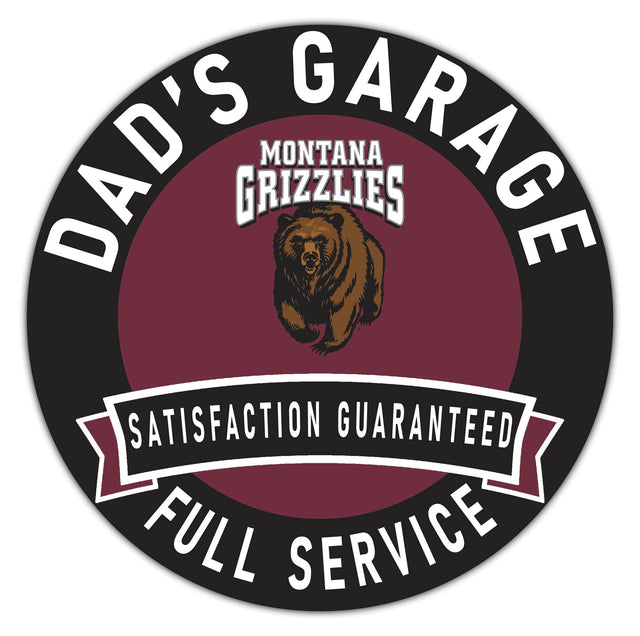 DAD'S GARAGE  
MONTANA GRIZZLIES  
SATISFACTION GUARANTEED  
FULL SERVICE