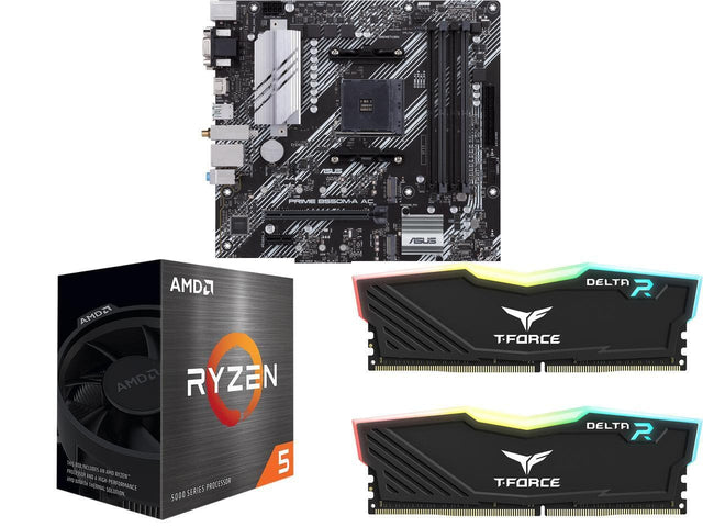 ASUS PRIME B550M-A AC  
AMD Ryzen Processor  
AMD Ryzen 5  
CM Performance Processor Thermal Solution Series  
5000  
Delta R  
T-FORCE