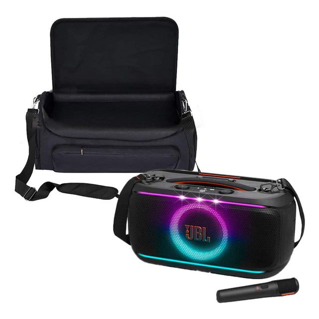 Front. JBL - JBL PartyBox On-The-Go 2 Portable Party Speaker with gSport Carrying Bag - Black.