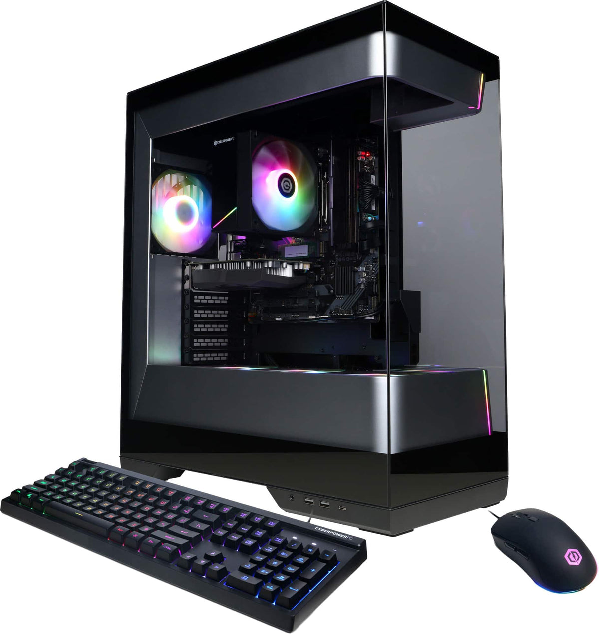 CyberPowerPC - Gamer Master Gaming Desktop - AMD Ryzen 5 5500 - AMD Radeon RX 9050 4GB - 8GB DDR4 - 500GB PCIe 4.0 SSD - Black