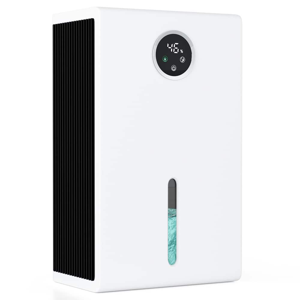 Topteng - Dehumidifier for 1000 Sq.Ft Home-30dB Ultra-Quiet,Energy Saving,with Touch Screen&7-Color LED Light for Bedroom/Basement - White