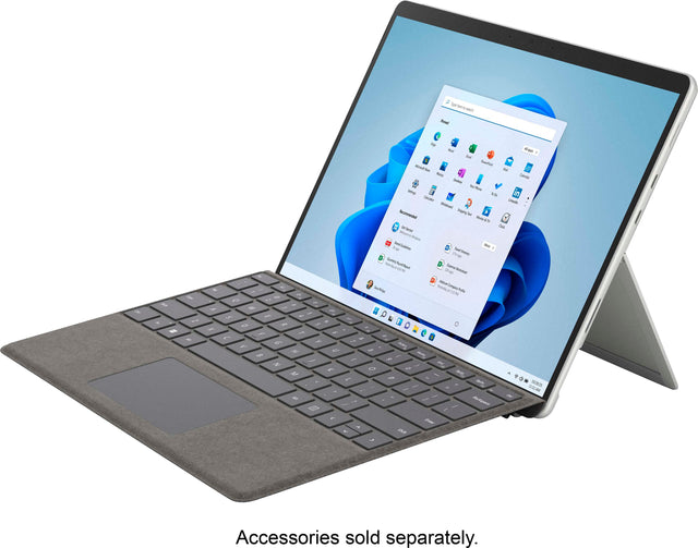 Front. Microsoft - Surface Pro 8 – 13” Touch Screen – Intel Evo Platform Core i7 – 32GB Memory – 1TB SSD – Device Only - Platinum.