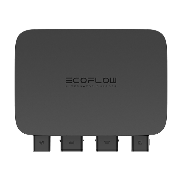 The text on the image reads "ecoflow Alternator Charger".