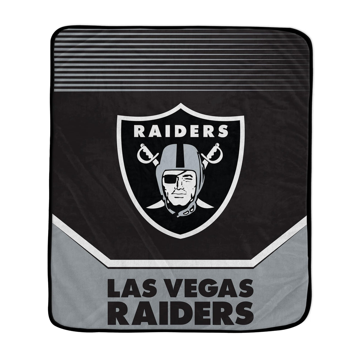 Pegasus - Las Vegas Raiders 50- x 60- Half Tone Lines Tab Blanket - Multicolor