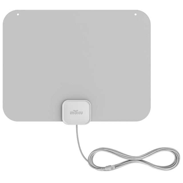 Front. Mohu - Leaf Ultra-Thin Indoor TV Antenna 40-Mile Range, UHF VHF Multi-Directional, 4K 8K UHD NEXTGEN TV - Warm Gray.