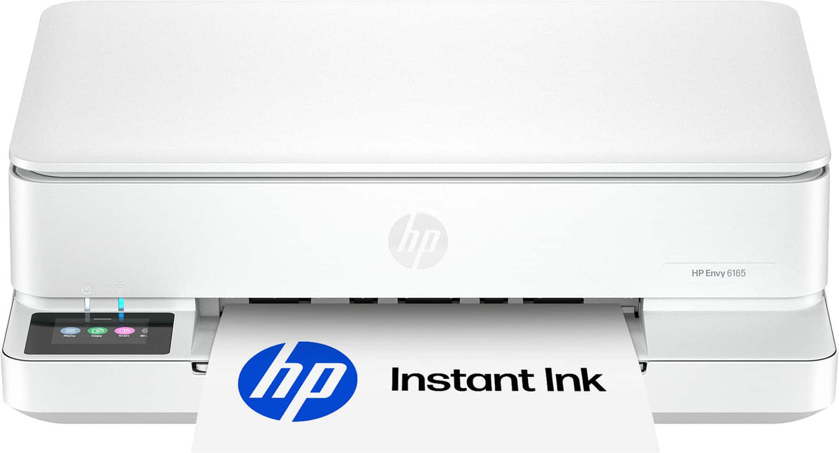HP - Envy 6165 Wireless AI-Enabled All-in-One Inkjet Printer with 6 months of Instant Ink - White