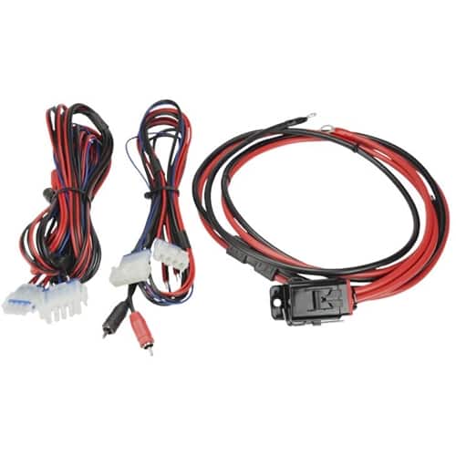 Front. Metra - POWERSPORTS Motorcycle Amplifier Installation Kit - Black/Blue/Red/White.